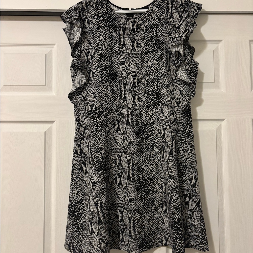 Who What Wear Snake Print Dress